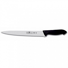 Нож для мяса Icel 25см с волнистым лезвием, черный HORECA PRIME 28100.HR64000.250 в Екатеринбурге фото