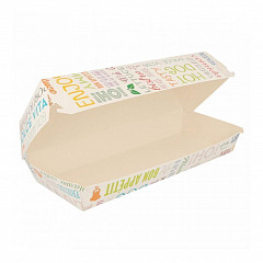 Коробка для панини, хот-дога Garcia de Pou Parole 26*12*7 см, 50 шт/уп, картон в Екатеринбурге фото