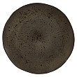 Тарелка мелкая безбортовая Style Point Stone Black 31,5 см, цвет черный, Q Authentic (QU53336)