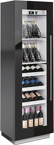 Мультитемпературный винный шкаф Enofrigo MIAMI MEDIUM RF T черный стат. A1MIAMIMEDP/720 фото