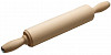 Скалка Luxstahl с вращающимися ручками 400х70 мм, липа фото