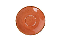 Блюдце для кофейной чашки Porland 12 см фарфор цвет оранжевый Seasons (122112) в Екатеринбурге, фото