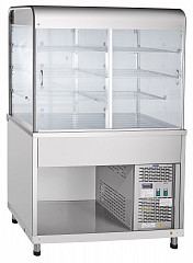 Прилавок-витрина холодильный с плоской столешницей Abat Аста ПВВ(Н)-70КМ-С-НШ (21000001020) в Екатеринбурге, фото 2