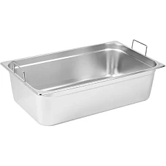 Гастроемкость с ручками Prohotel GN 1/1 сталь нерж. 19,9л ,H=15,L=53,B=32,5см металлич. (1/1X15CM-HANDLE) в&nbsp;Екатеринбурге фото