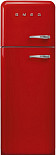 Отдельностоящий двухдверный холодильник Smeg FAB30LRD5