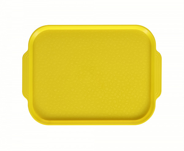 Поднос столовый с ручками Luxstahl 450х355 мм желтый фото