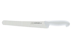 Нож для хлеба Comas 25 см, L 37 см, нерж. сталь / полипропилен, цвет ручки белый, Carbon (10127) в Екатеринбурге фото