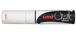 Маркер меловой UNI Mitsubishi Pencil Chalk PWE-8K Белый в Екатеринбурге, фото