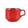 Чашка чайная Porland 177 мл, стопируемая, цвет красный Seasons (322107) фото