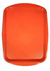 Поднос столовый из полипропилена Luxstahl 490х360 мм оранжевый полипропилен особо прочный в Екатеринбурге фото