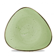 Тарелка мелкая треугольная Churchill Stonecast Sage Green Lotus SSASTR101