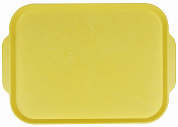 Поднос столовый из полистирола Restola 450х355 мм желтый в Екатеринбурге, фото