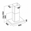Островная вытяжка Falmec Stilo NRS  Isola Fasteel 90 фото