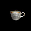 Чашка кофейная Corone 100мл, бежевый, Alveare