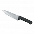Нож поварской P.L. Proff Cuisine PRO-Line 25 см, черная пластиковая ручка, волнистое лезвие