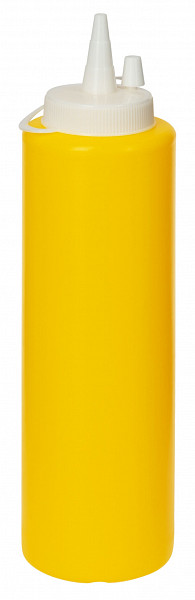 Диспенсер для соуса Luxstahl желтый (соусник) 700 мл фото