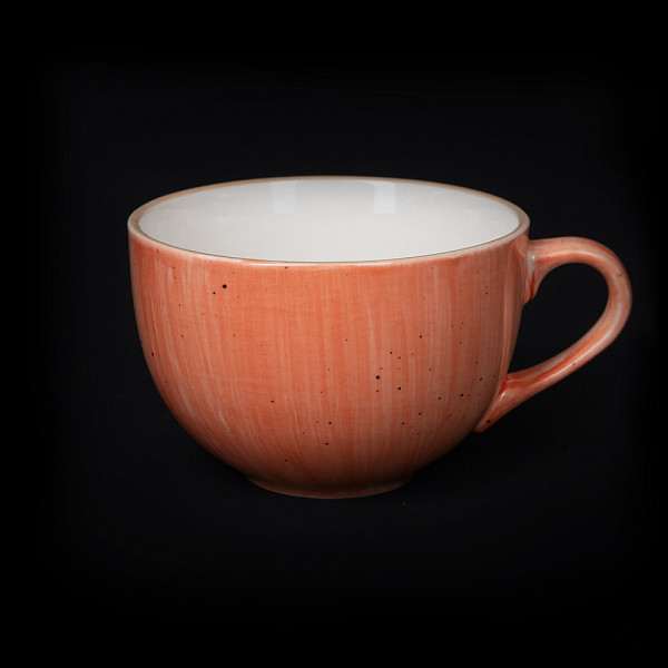 Чашка чайная Corone Natura 320мл, коралловая фото