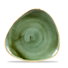 Тарелка мелкая треугольная Churchill Stonecast Samphire Green SSGSTR91 22,9см, без борта фото