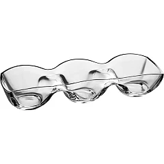 Менажница 3 секции прямоугольная Vidivi Банкет стекло ,H=7,L=39,B=13см прозр. (60000) в Екатеринбурге, фото