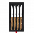 Набор ножей для стейка Icel 4 предмета, ручки из оливы с латунными заклепками 43700.ST06000.004