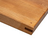 Доска разделочная с деревянными стяжками и шкантами Luxstahl 480-500х300х40 мм бук фото
