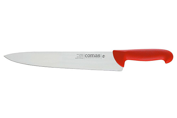 Нож поварской Comas 30 см, L 42,6 см, нерж. сталь / полипропилен, цвет ручки красный, Carbon (10107) фото