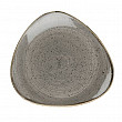 Тарелка мелкая треугольная Churchill Stonecast Peppercorn Grey SPGSTR121