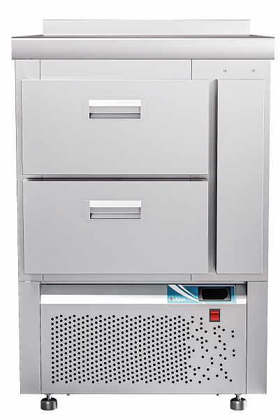Холодильный стол Abat СХС-70Н (ящики 1/2) с бортом фото