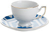 Чайная пара  (чашка с ручкой, блюдце) Porland MOROCCO DS.2 170 мл голубой (228218) фото