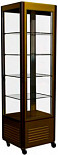 Шкаф кондитерский  R400C Сarboma Люкс (D4 VM 400-1(коричневый-золотой, 1/2, INOX))