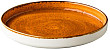 Тарелка с вертикальным бортом, стопируемая Style Point Jersey Orange 20,5 см, цвет оранжевый (QU94055)