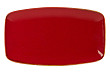 Тарелка прямоугольная Porland 31*18 см фарфор цвет красный Seasons (118331)