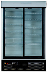 Шкаф холодильный Ангара 1500 Канапе, Распашной, двери стекло (-6+6) в Екатеринбурге, фото