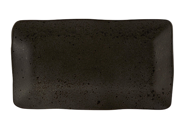 Блюдо прямоугольное Style Point Stone Black 27,5 x 15,5 см, цвет черный Q Authentic (QU53224) фото