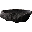 «Камень» овальный  Raw Design 23x15x6,5 см, каменная керамика, цвет черный (RD19102)