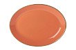 Блюдо овальное Porland 36х27 см фарфор цвет оранжевый Seasons (112136)