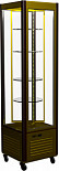 Шкаф кондитерский Полюс R400Cвр Сarboma Люкс (D4 VM 400-2 (коричневый-золотой, 1/2, INOX))